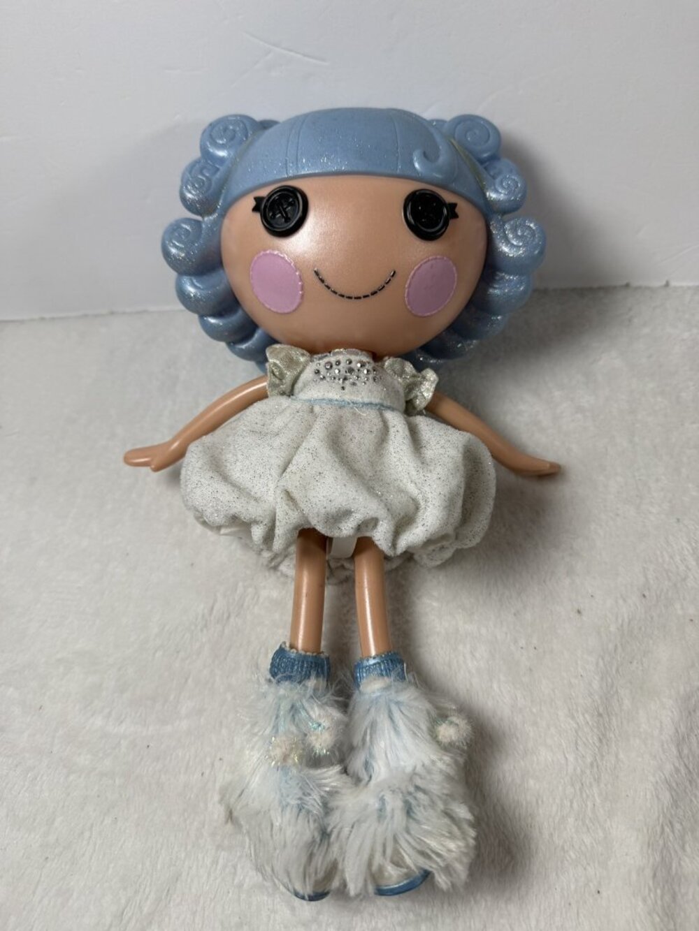 Lalaloopsy IVORY ICE CRYSTALS 12" Full Size MGA 2012 White Blue doll NO CAPE